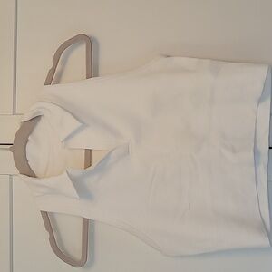 Athleta Aurora Crop Polo White Medium